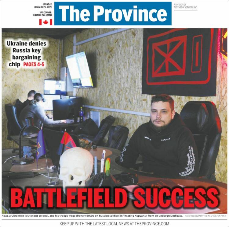 Portada de The Province (Canad&aacute;)