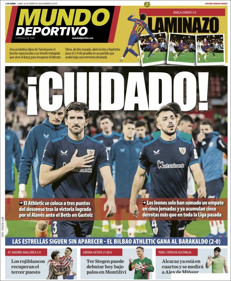Portada de Mundo Deportivo Bizkaia (Espa&ntilde;a)