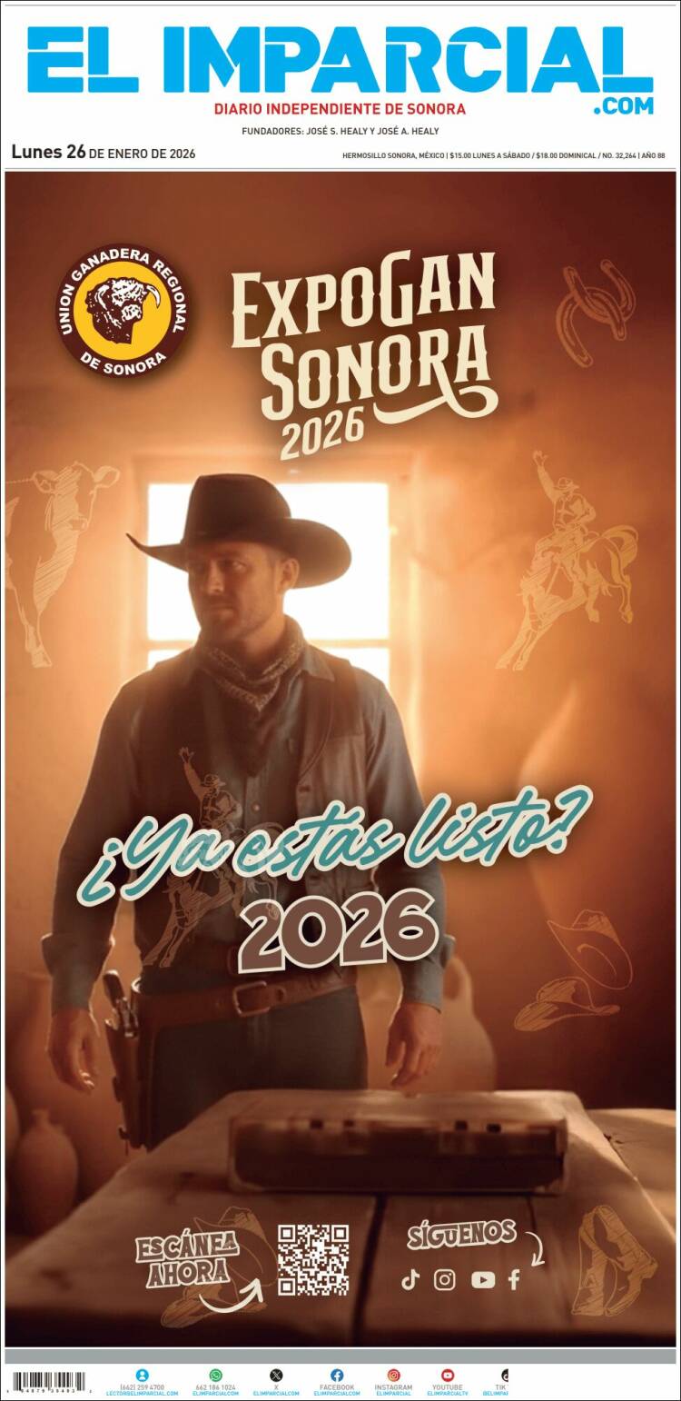 Portada de El Imparcial (M&eacute;xico)