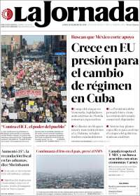 Portada de La Jornada (M&eacute;xico)