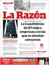 Portada de La Razón (M&eacute;xico)