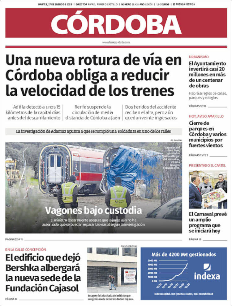 Portada de Diario de Córdoba (Espa&ntilde;a)
