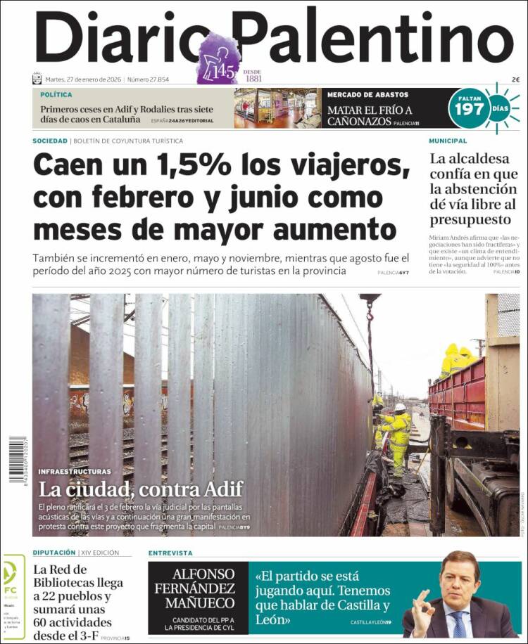 Portada de Diario Palentino (Espa&ntilde;a)