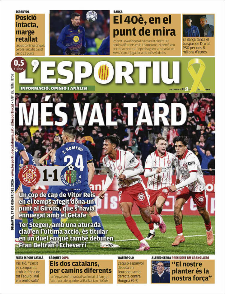 Portada de L'Esportiu (Espa&ntilde;a)