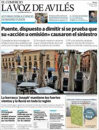 Portada de El Comercio - Avilés (Espa&ntilde;a)
