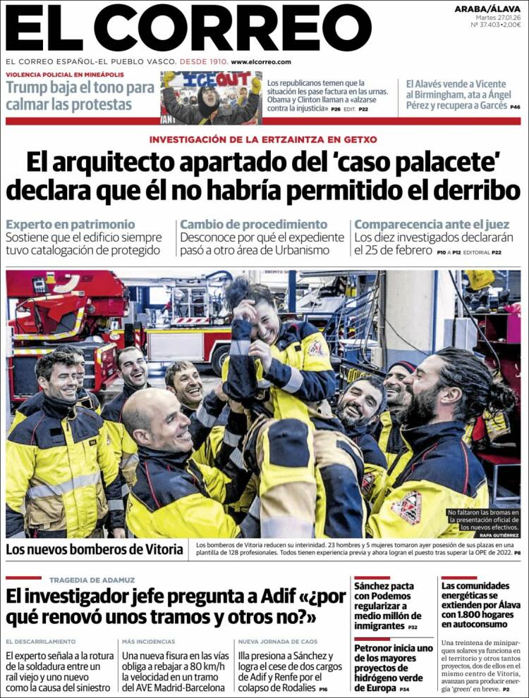 Portada de El Correo - Álava (Espa&ntilde;a)
