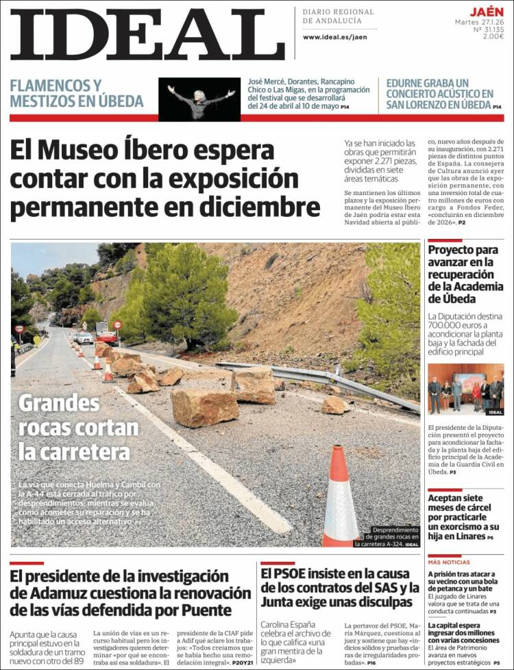 Portada de El Ideal de Jaén (Espa&ntilde;a)