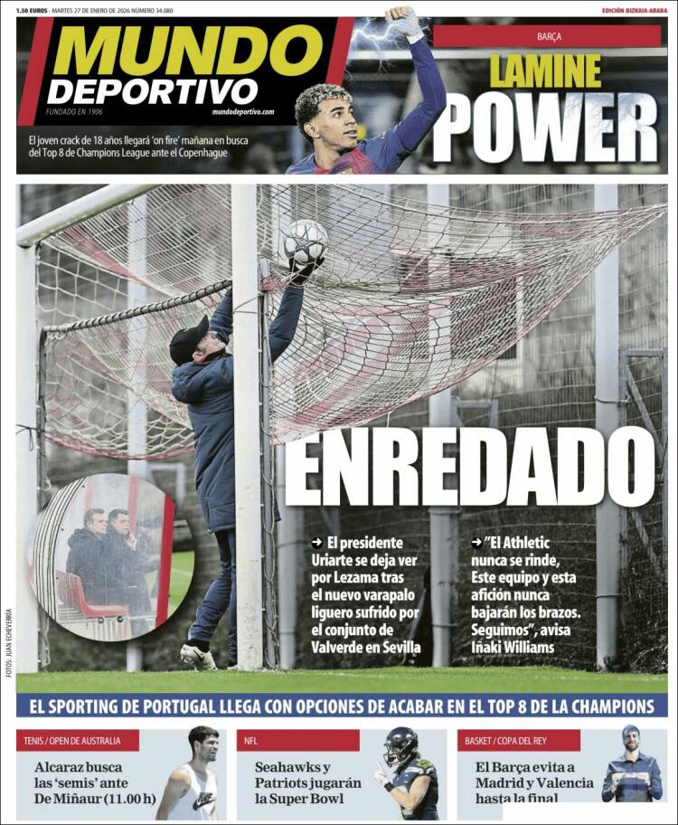 Portada de Mundo Deportivo Bizkaia (Espagne)