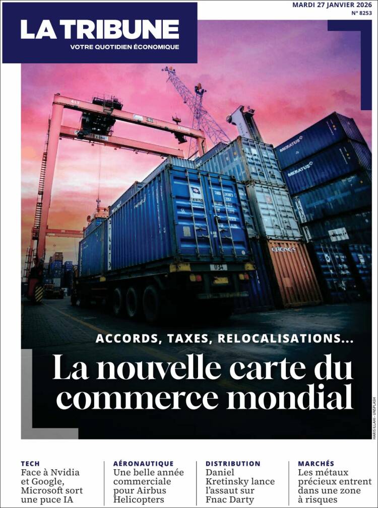 Portada de La Tribune (Francia)