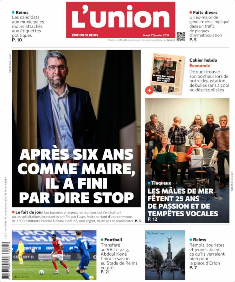 Portada de L'Union (Francia)