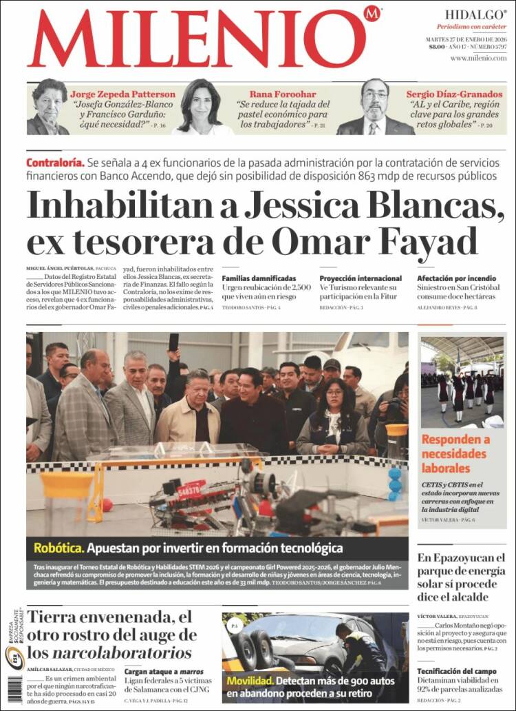 Portada de Milenio de Hidalgo (M&eacute;xico)