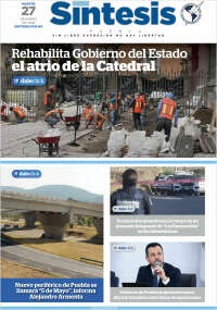 Portada de Síntesis - Puebla (M&eacute;xico)