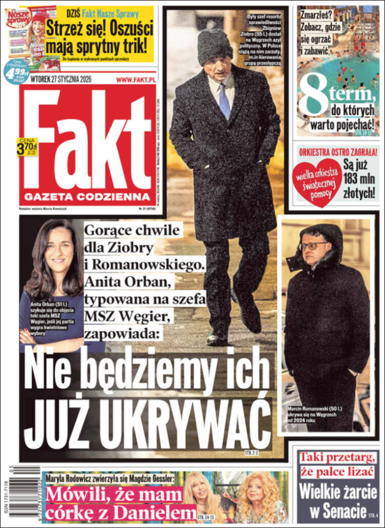 Portada de Fakt (Polonia)