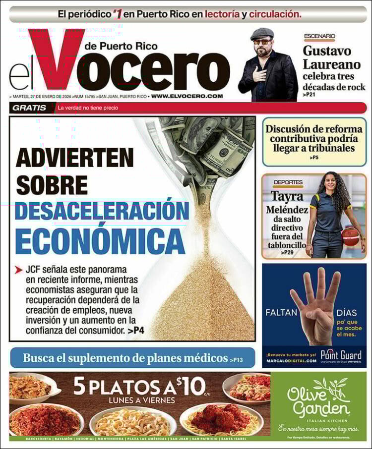 Portada de Vocero (Puerto Rico)