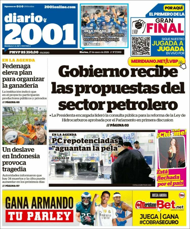 Portada de 2001 - Dosmiluno (Venezuela)