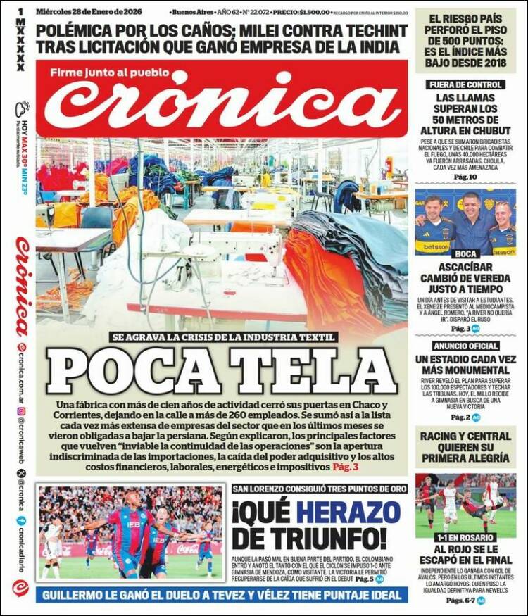 Portada de La Voz del Chaco (Argentina)
