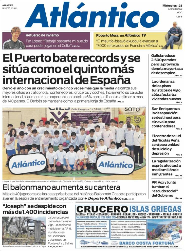 Portada de Atlántico Diario (Espa&ntilde;a)