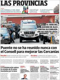 Portada de Las Provincias (Espa&ntilde;a)