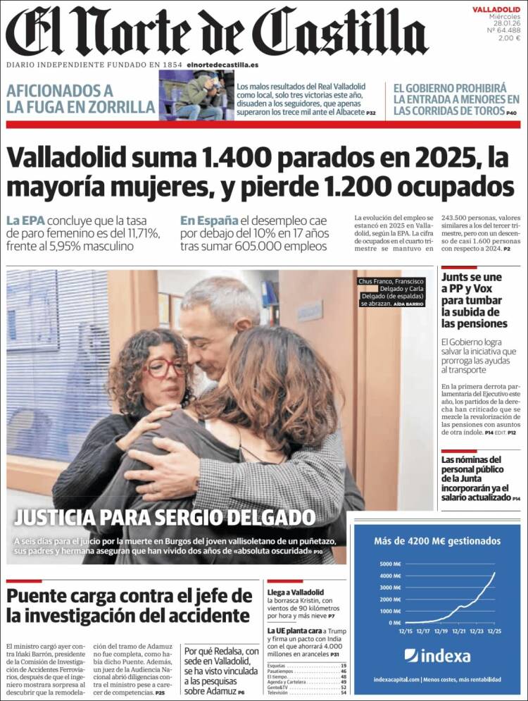 Portada de Norte de Castilla - Valladolid (Espa&ntilde;a)