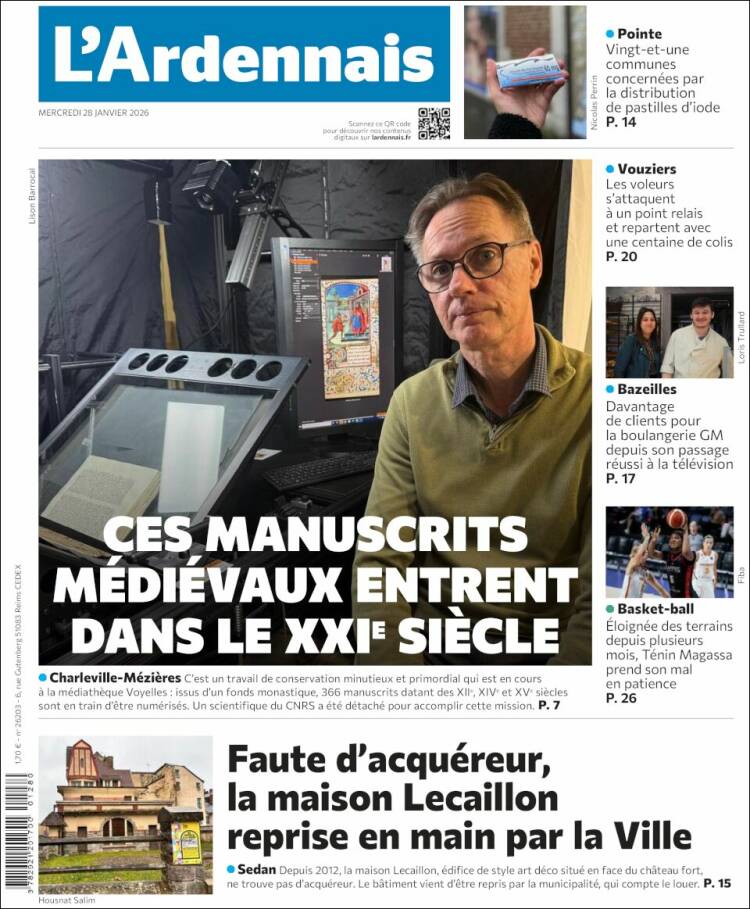 Portada de L'Ardenais (Francia)