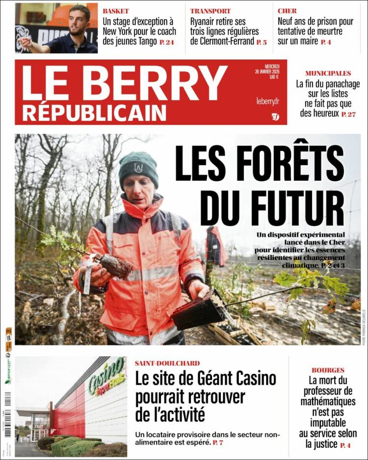 Portada de Berry Republicain (Francia)