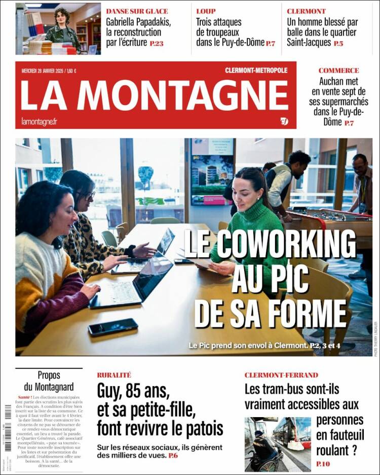 Portada de La Montagne (Francia)