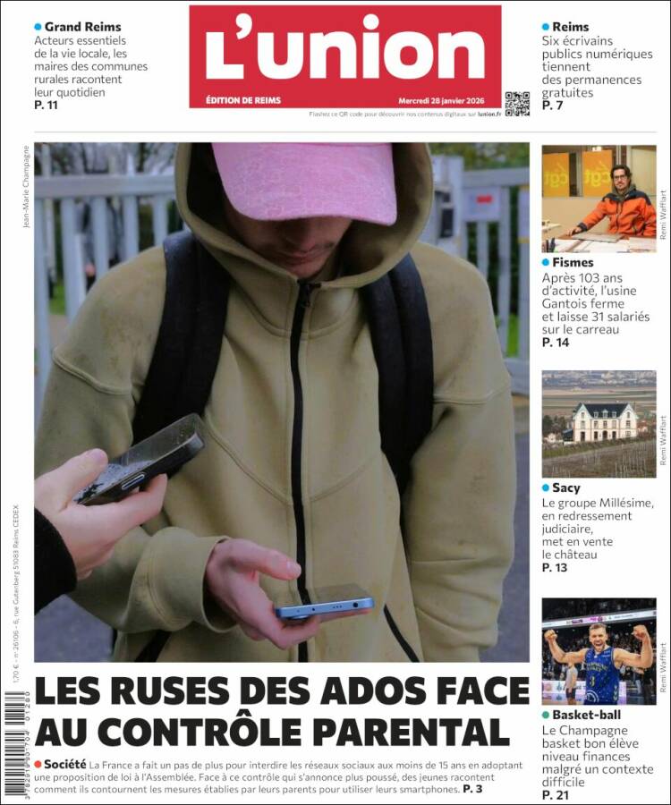 Portada de L'Union (Francia)