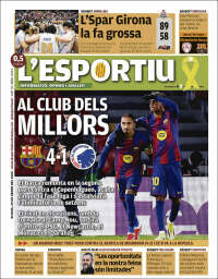 Portada de L'Esportiu (Espa&ntilde;a)