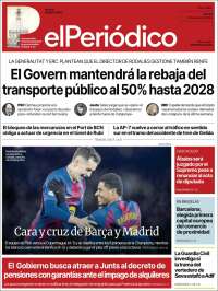 Portada de El Periódico (Spain)