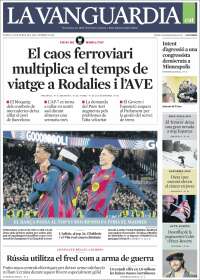 Portada de La Vanguardia (Spain)