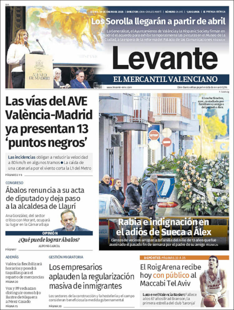 Portada de Levante (Espa&ntilde;a)