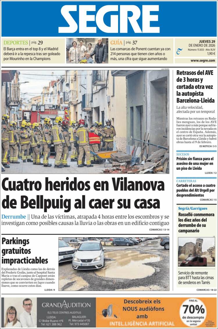 Portada de Segre  (Espa&ntilde;a)