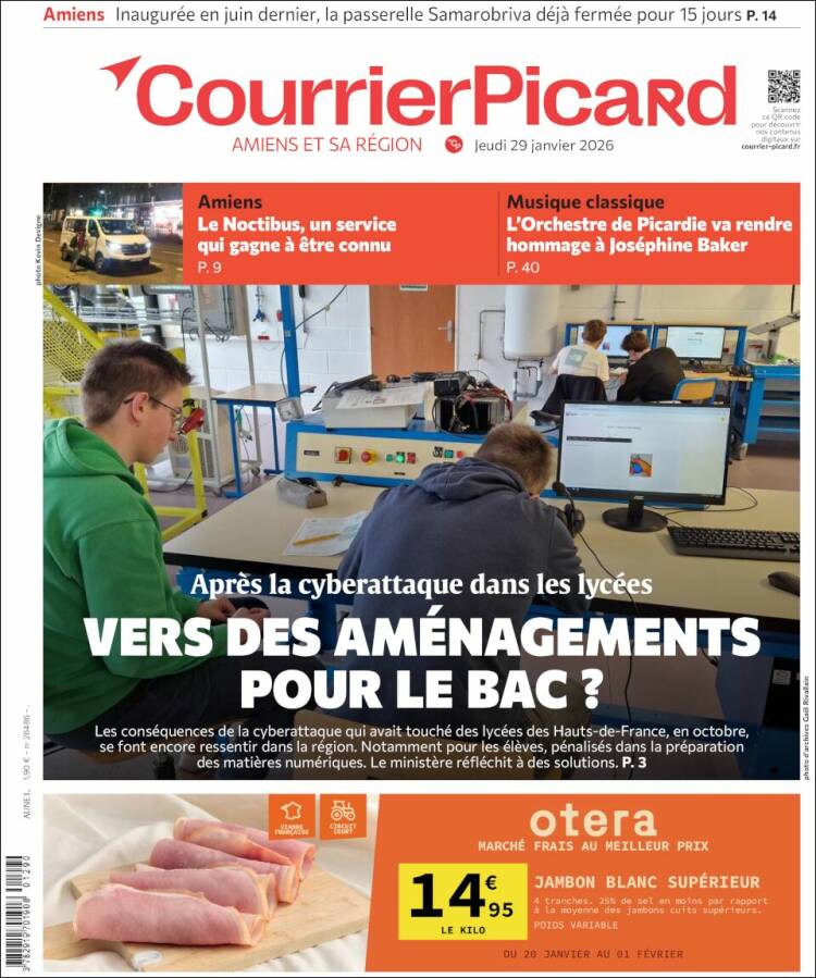Portada de Courrier Picard (Francia)