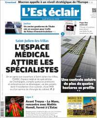 Portada de L'Est Eclair (Francia)