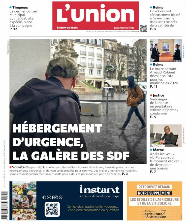 Portada de L'Union (Francia)