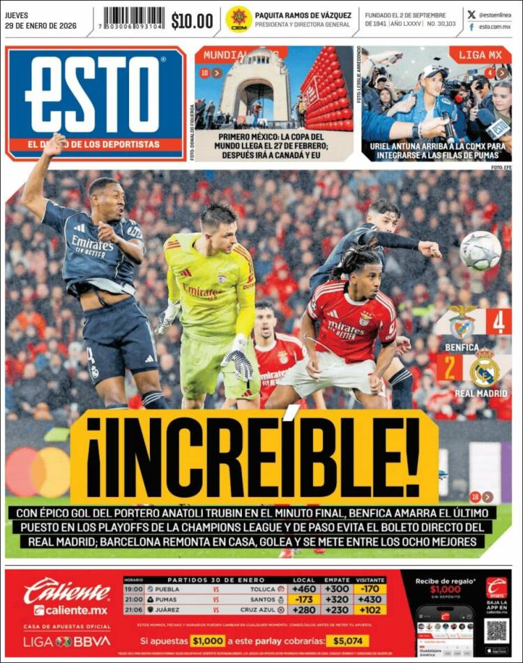 Portada de Esto (M&eacute;xico)