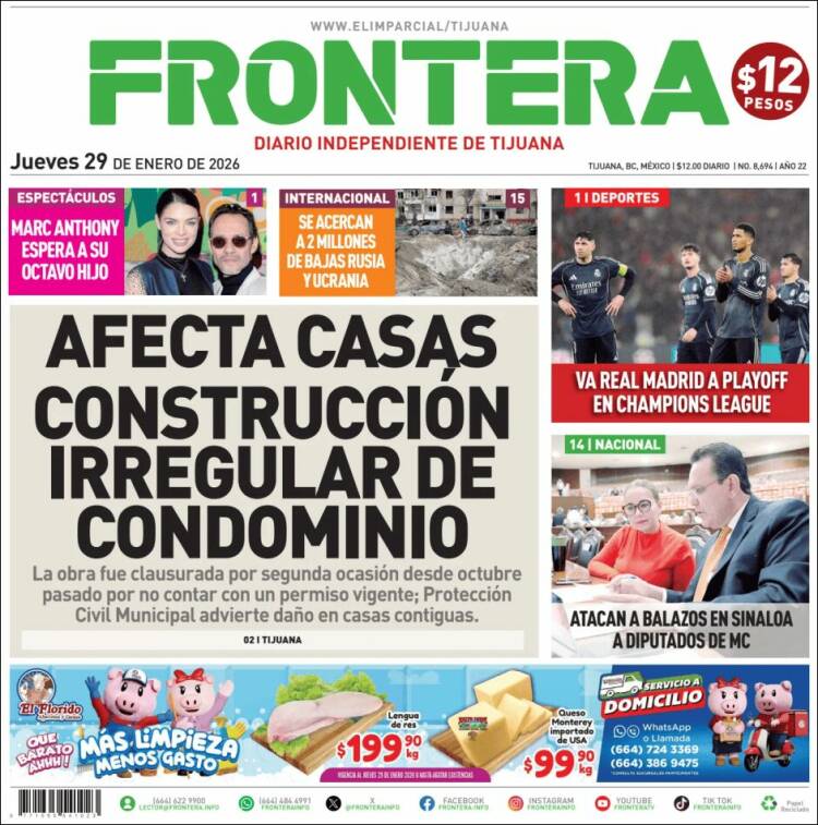 Portada de Frontera (M&eacute;xico)