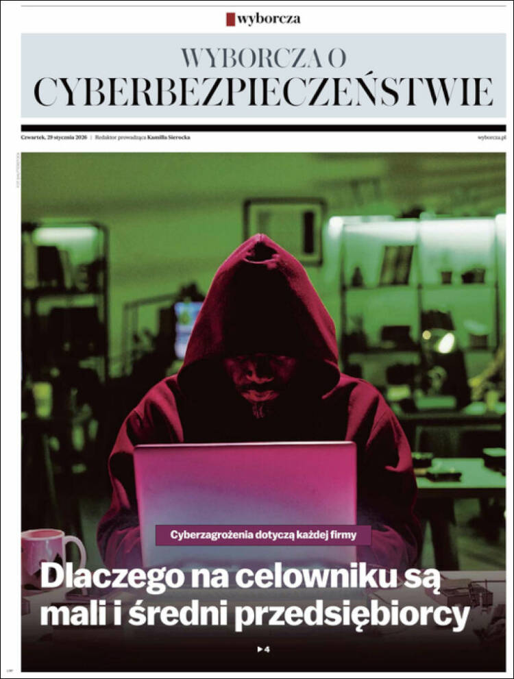 Portada de Gazeta Wyborcza (Polonia)