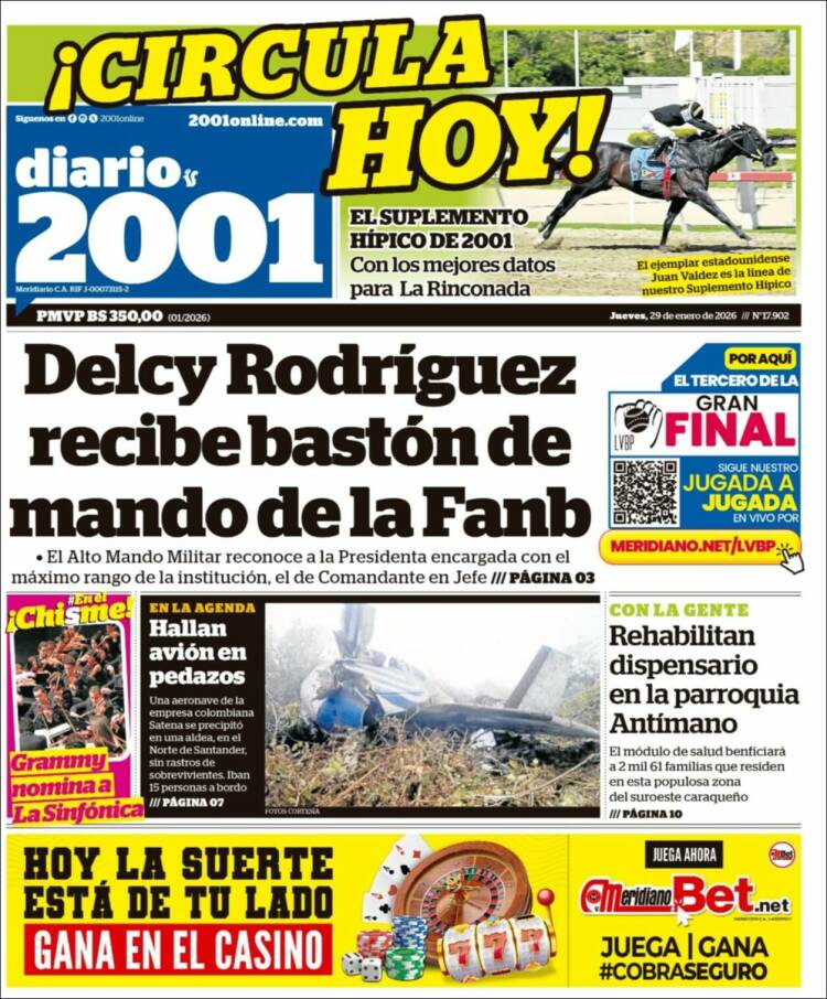 Portada de 2001 - Dosmiluno (Venezuela)