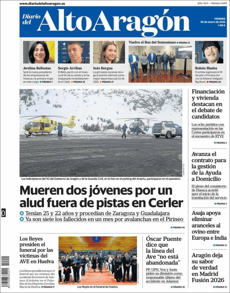 Portada de Diario del AltoAragón (Espa&ntilde;a)