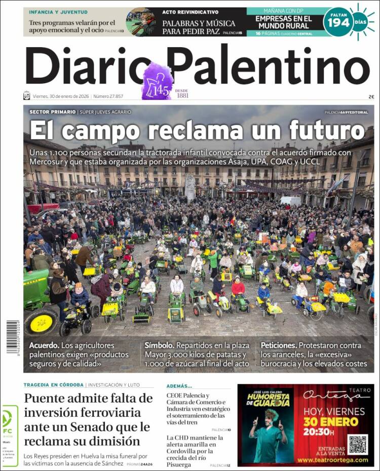 Portada de Diario Palentino (Espa&ntilde;a)