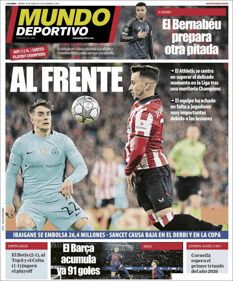 Portada de Mundo Deportivo Bizkaia (Espa&ntilde;a)