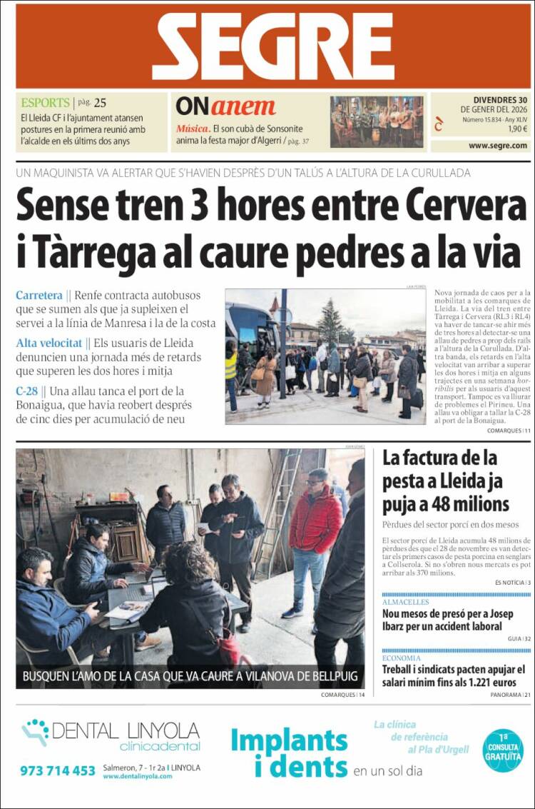 Portada de Segre (Espa&ntilde;a)