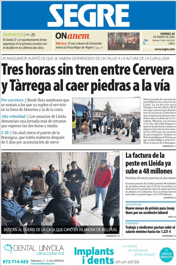 Portada de Segre  (Espa&ntilde;a)
