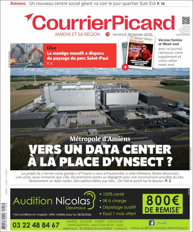 Portada de Courrier Picard (Francia)