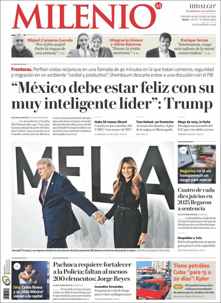 Portada de Milenio de Hidalgo (M&eacute;xico)