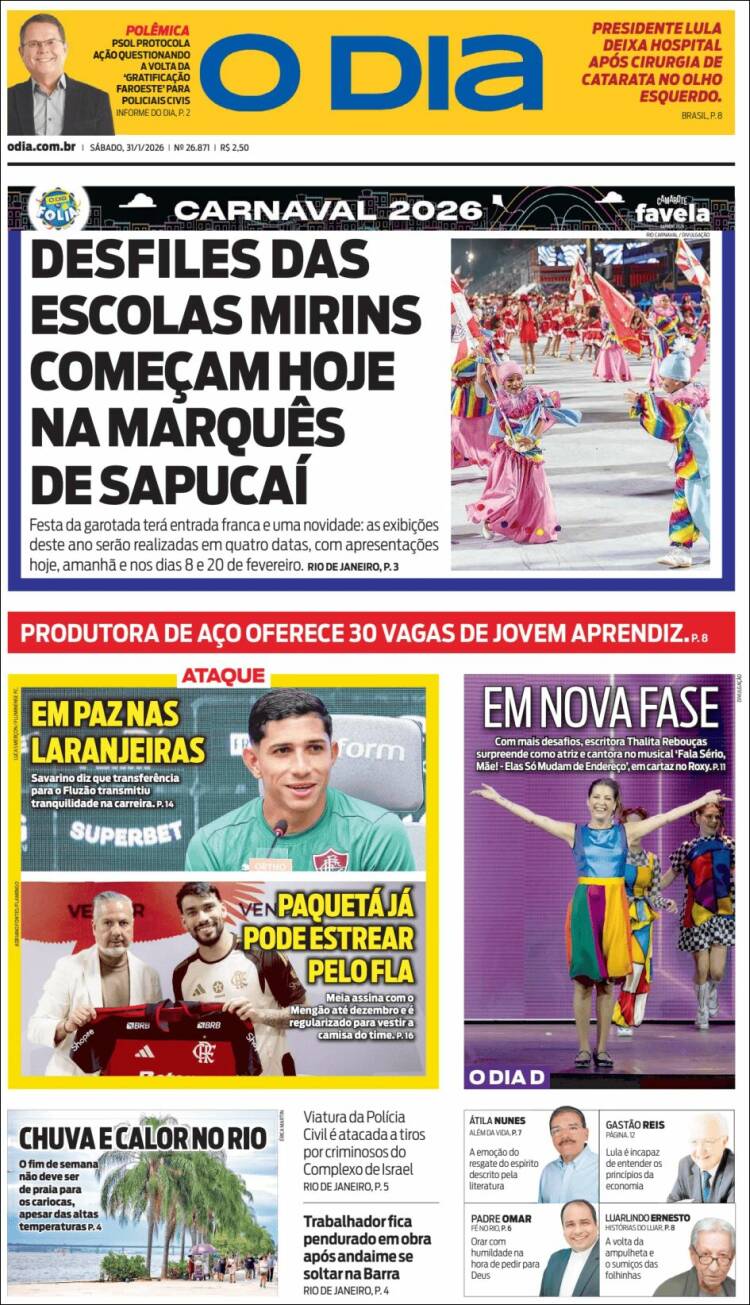 Portada de O Dia (Brasil)