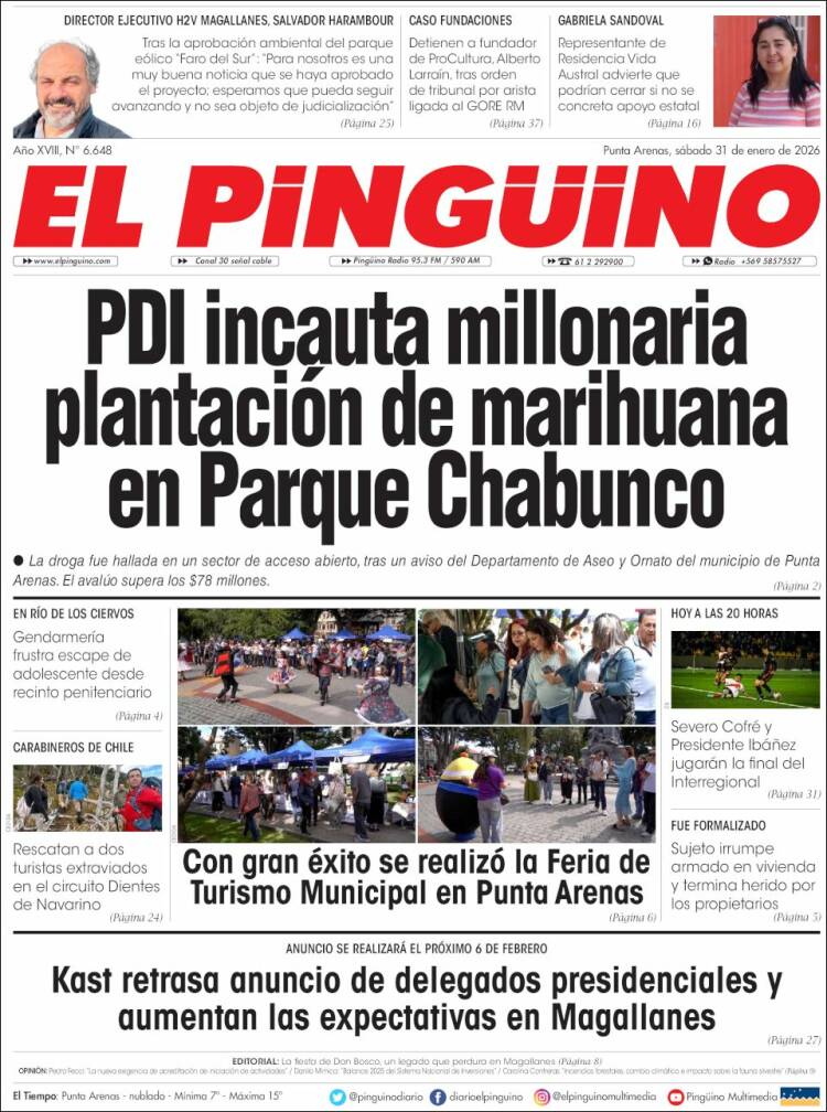Portada de El Pingüino (Chile)