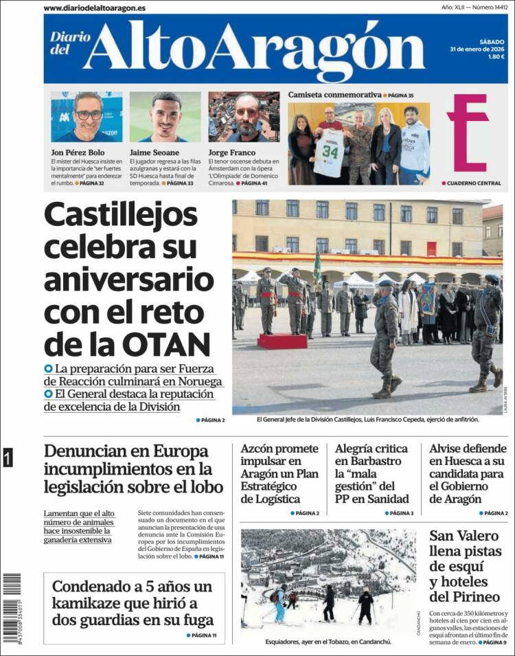 Portada de Diario del AltoAragón (Espa&ntilde;a)
