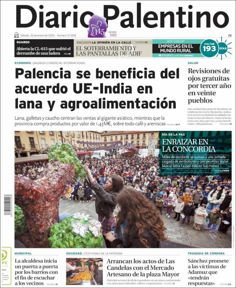 Portada de Diario Palentino (Espa&ntilde;a)
